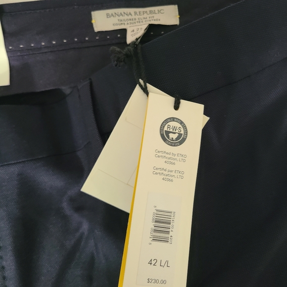 NWT Banana republic 42L men's wool trousers - Picture 3 of 6